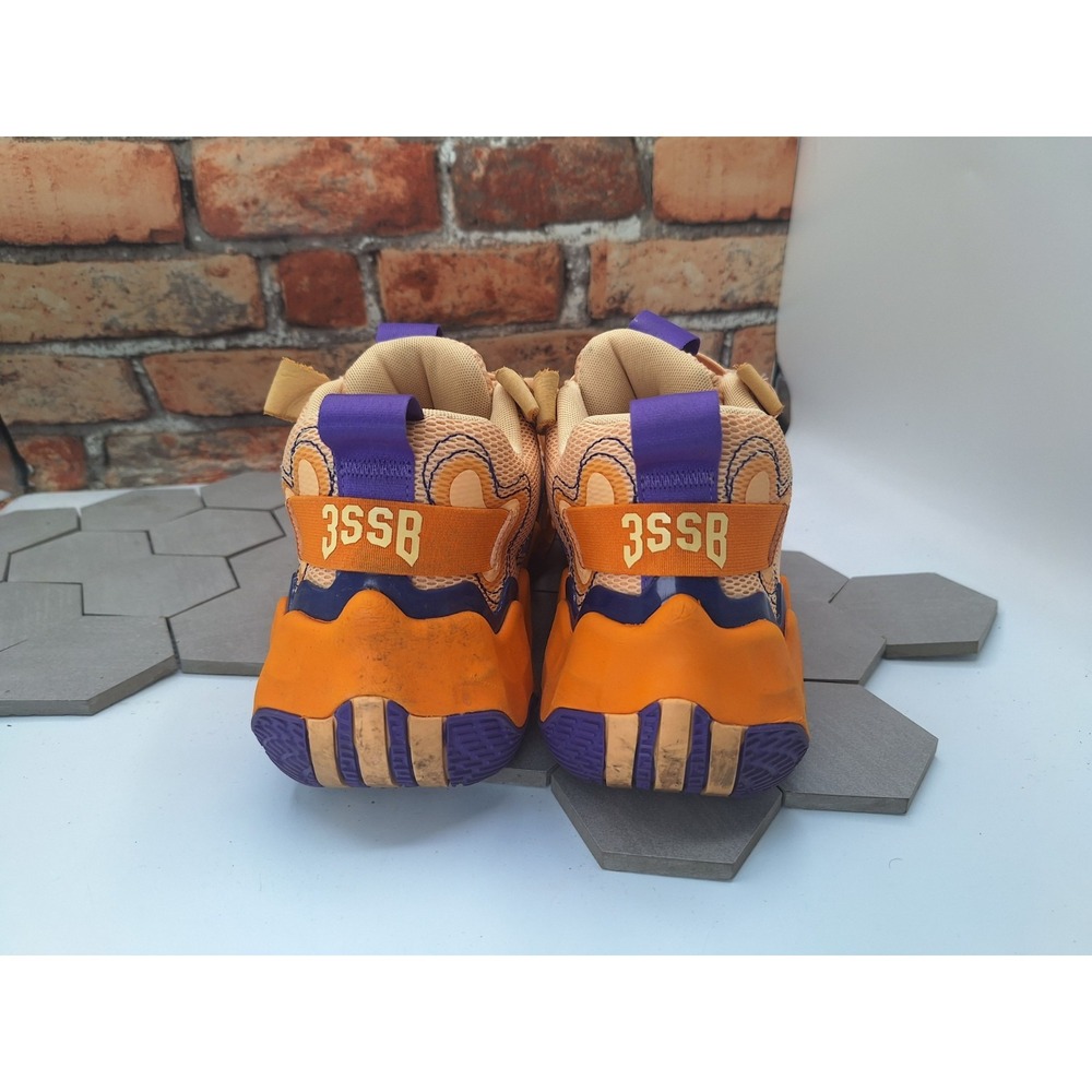 Adidas 3SSB Basketball Shoes Men's Size 11.5 Orange Purple Lightstrike 2022 Rare - Picture 6 of 9
